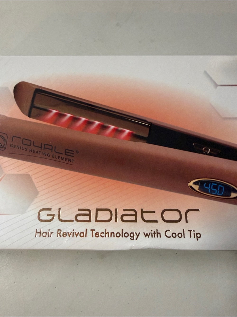 Royale Gladiator straightener with cool tip and infrared technology
